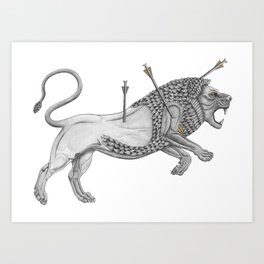 Mesopotamian Lion Art Print