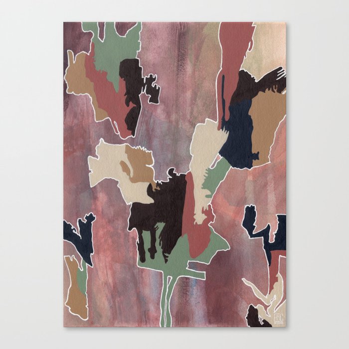Muted Abstract Canvas Print