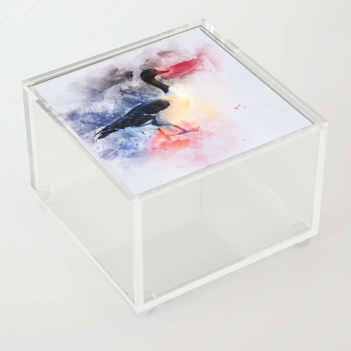 Duck Watercolor Acrylic Box