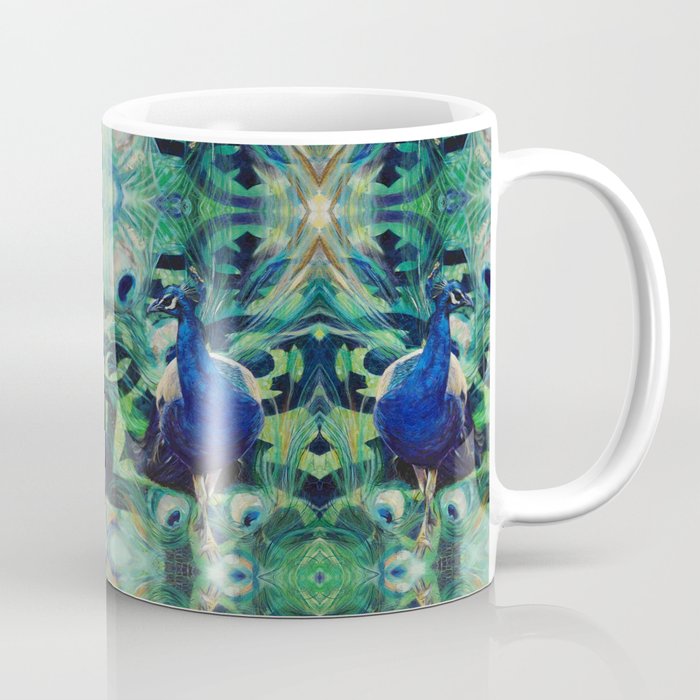 Peacock Mosaic Coffee Mug