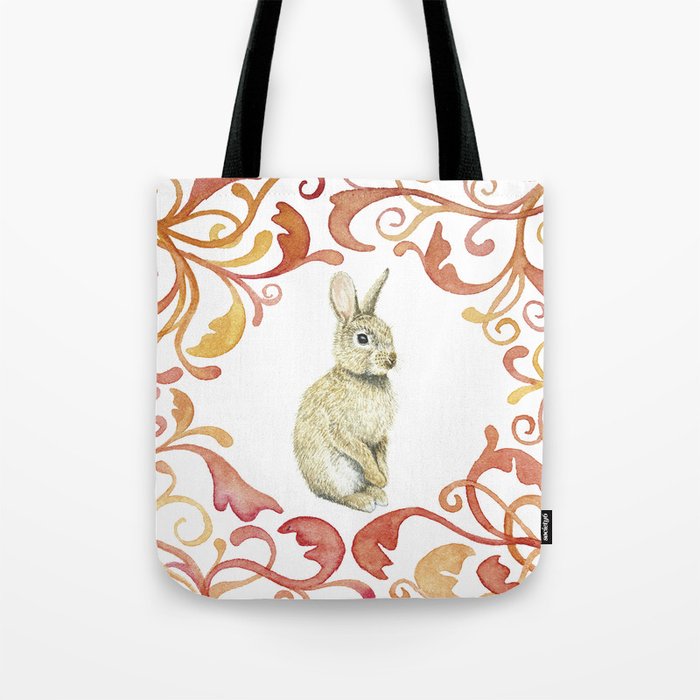 Rabbit - Woodland Series Tote Bag