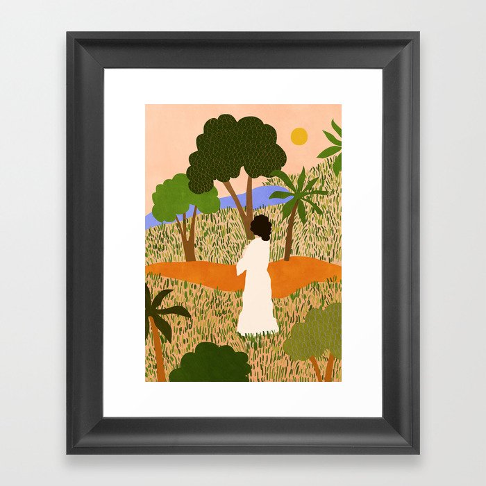 The Unknown Path Framed Art Print