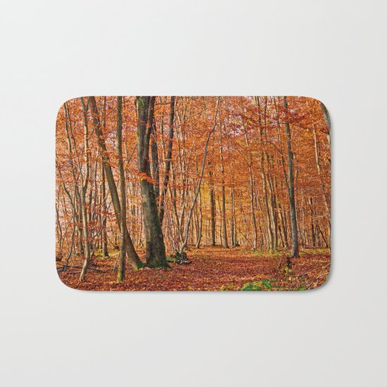 Autumn in the forest Bath Mat