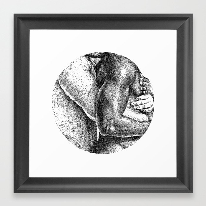 Embrace NOODDOODs Framed Art Print