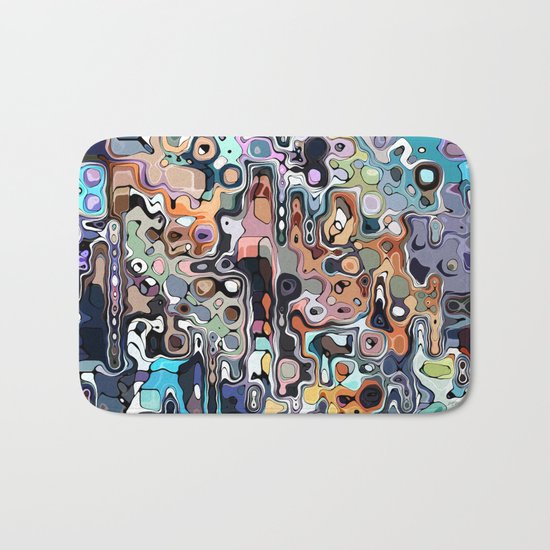 Abstract Digital Doodle 2 Bath Mat