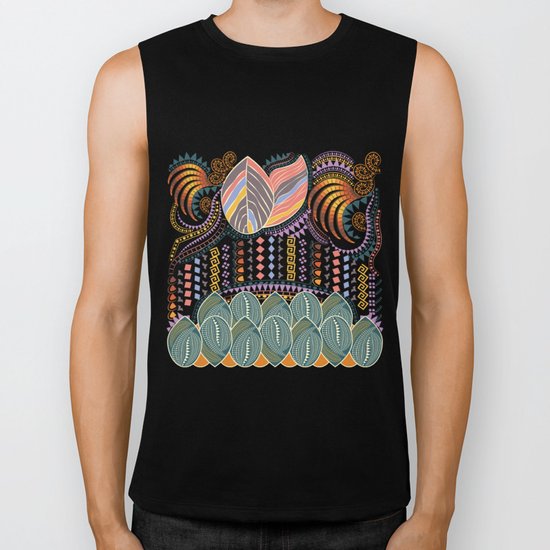 Pattern Biker Tank