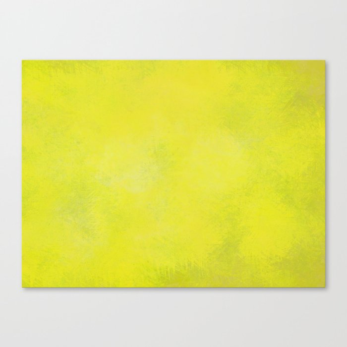 Bright yellow lemon green Canvas Print