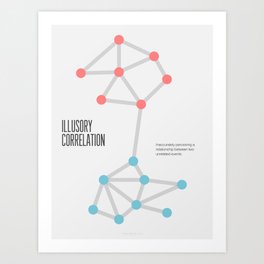 Illusory Correlation Art Print | Typography, Graphic Design, Illustration, Abstract 
