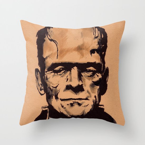 The Monster Throw Pillow