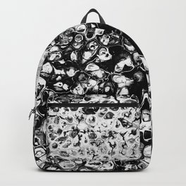 Abstract Acrylic Pour Art - Monotone Backpack