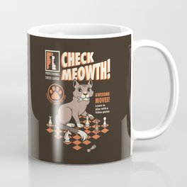 Check-Meowth Cat Chess Coffee Mug | Funnycats, Meow, Ilovecats, Animal, Chessplayer, Kitten, Chesslover, Gambit, Chess, Chessboard 