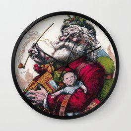 Victorian Santa Claus - Thomas Nast Wall Clock