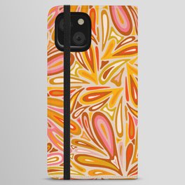 Psychedelic Melt – Retro Ochre iPhone Wallet Case