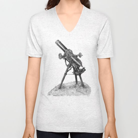 Moonrise (sepia option) Unisex V-Neck