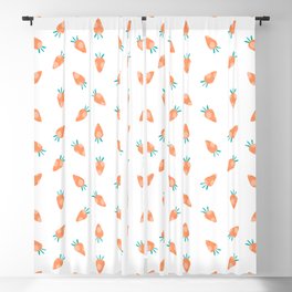 millennium white carrot pattern Blackout Curtain