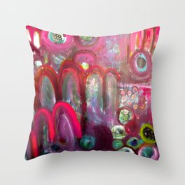 In The Background Throw Pillow