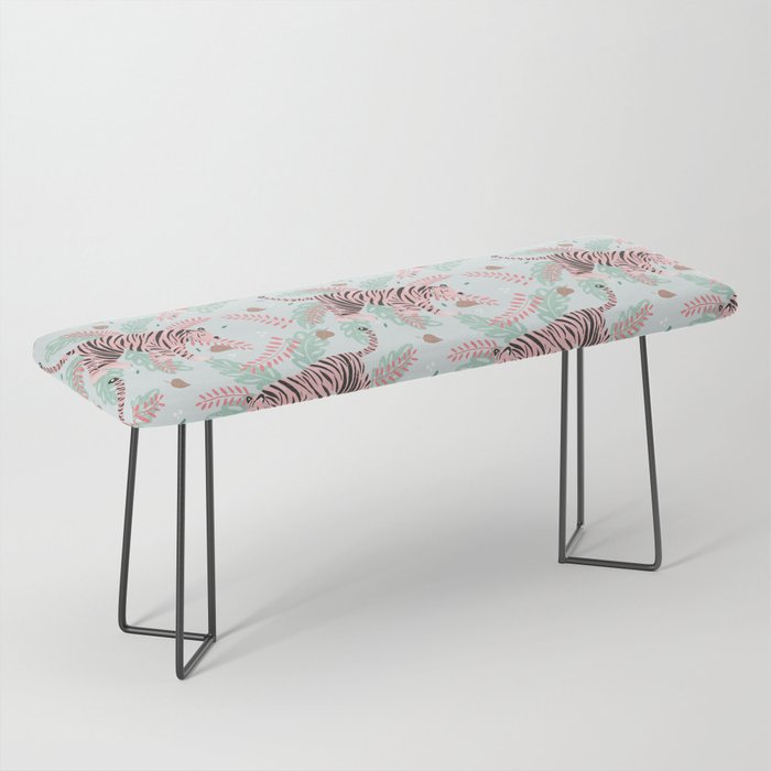 Mint and pink tiger Bench