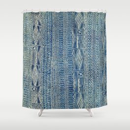 Ndop Cameroon West African Textile Print Shower Curtain