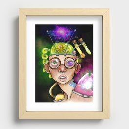 The Mad Scientist! Recessed Framed Print