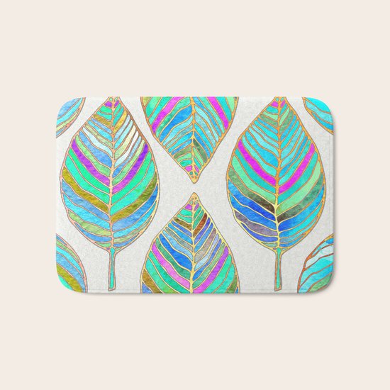 Spring Leaves Bath Mat
