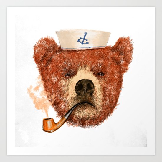 Mr.Bear Art Print