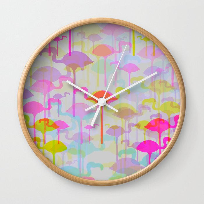 Flamingo Land Wall Clock