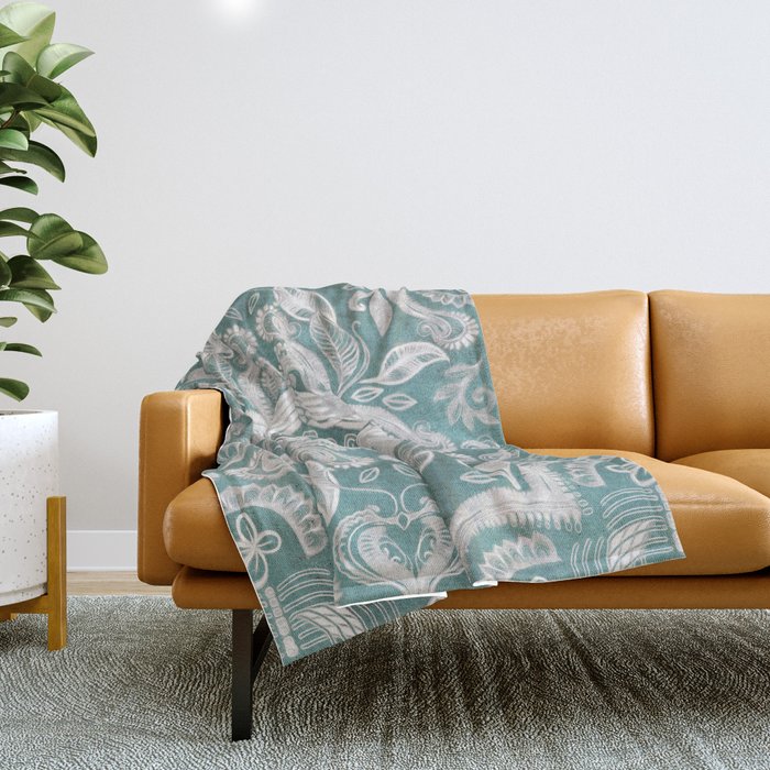 Textured throw blanket best sale boho