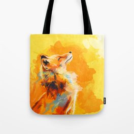 Blissful Light - Fox portrait Tote Bag