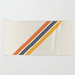Classic Retro Stripes 03 Beach Towel