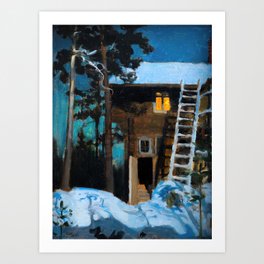 Akseli Gallen-Kallela - Kalela on a Winter Art Print
