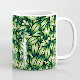 Green leaves design elements.  Coffee Mug
