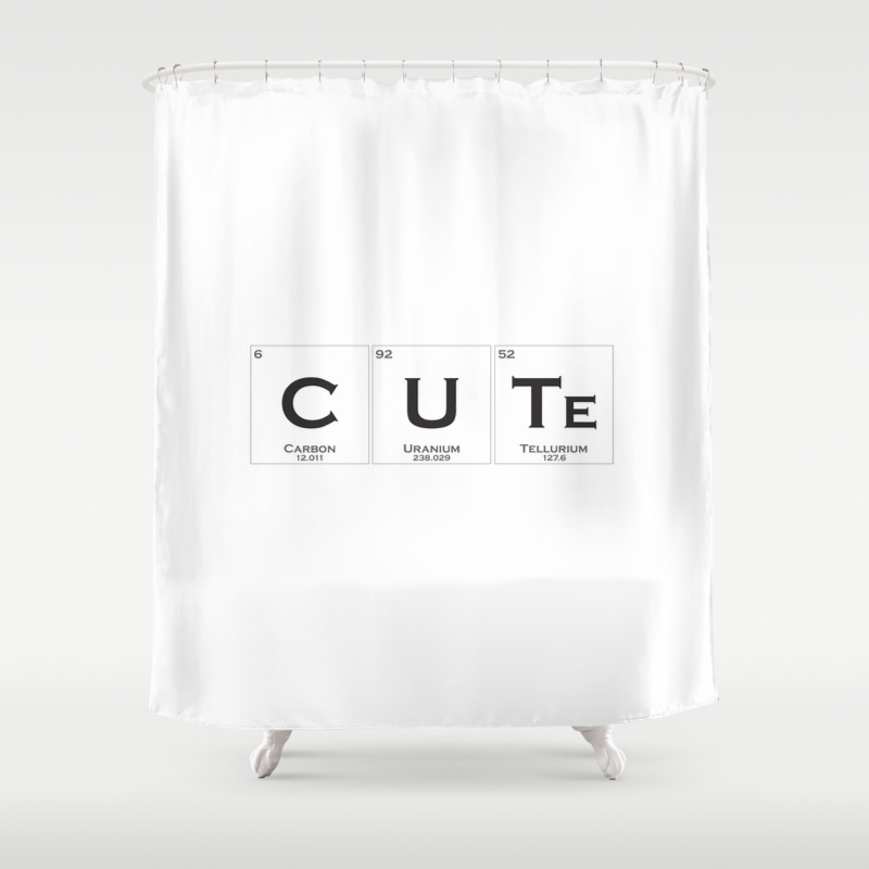 Cute Is Chemistry Shower Curtain By Blikk Society6