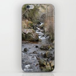 A Scottish Highlands Winter River View iPhone Skin