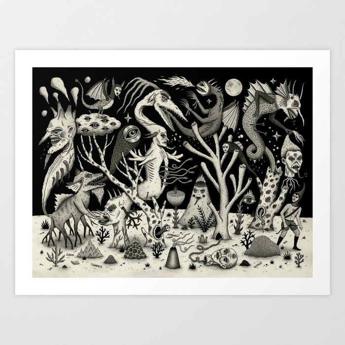 Out of the Thicket Art Print