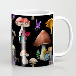 Variety of forest mushrooms and mushrooms house Coffee Mug