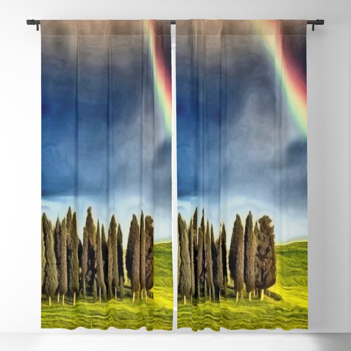 'After the Storm' landscape painting by Jeanpaul Ferro Blackout Curtain