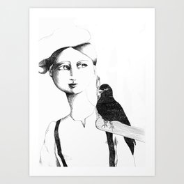 bird guy Art Print