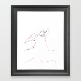 Submissive woman Framed Art Print