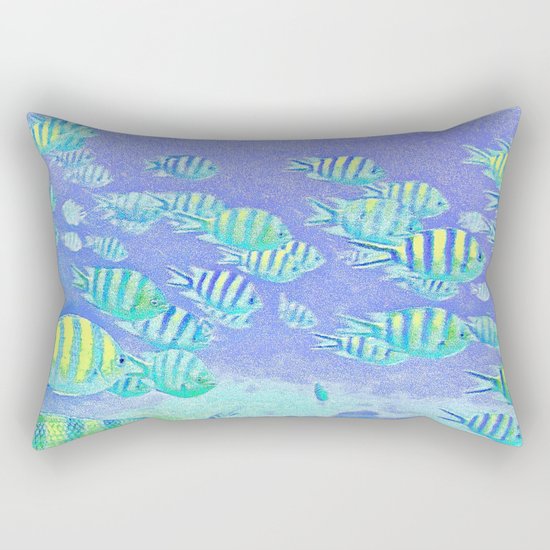 Pastel Fish Rectangular Pillow