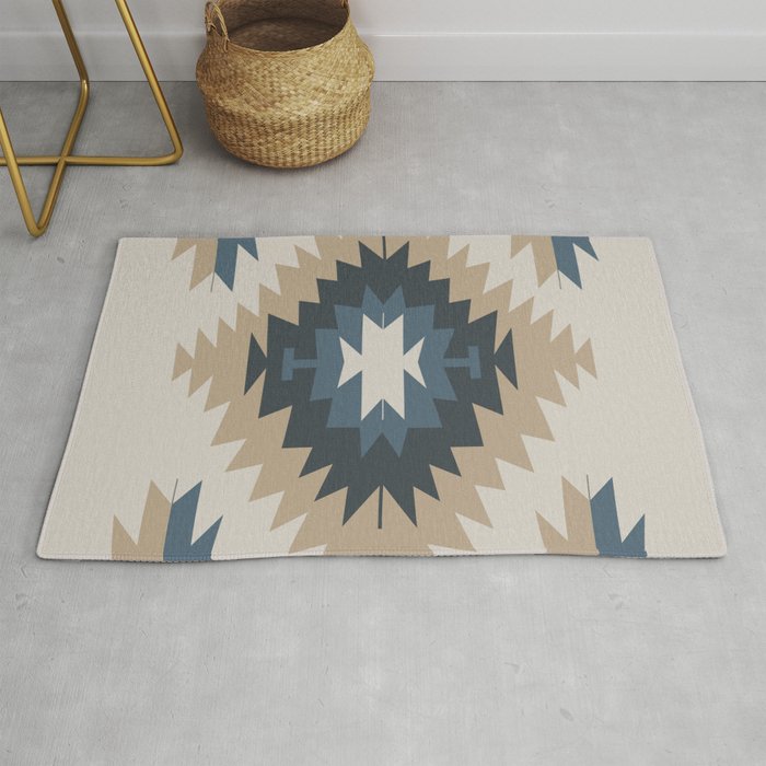 Santa Fe Southwest Native American Indian Tribal Geometric Pattern Rug By Imagepixel Society6
