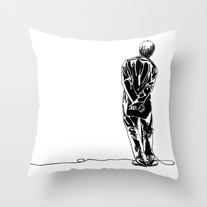 Liam Gallagher Oasis Throw Pillow