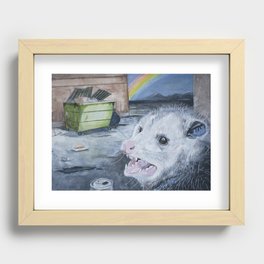 Happiness Is an Open Dumpster Recessed Framed Print