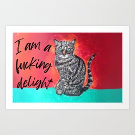 Cute Cat Bath Mat Art Print