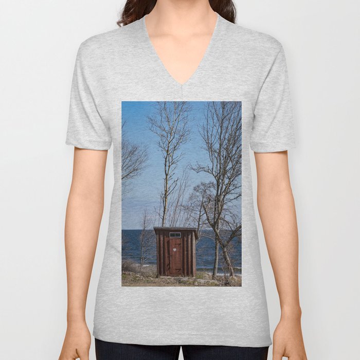 Outhouse Sweden V Neck T Shirt