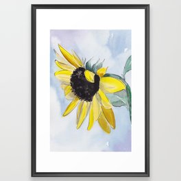 The Lone Sunflower Framed Art Print