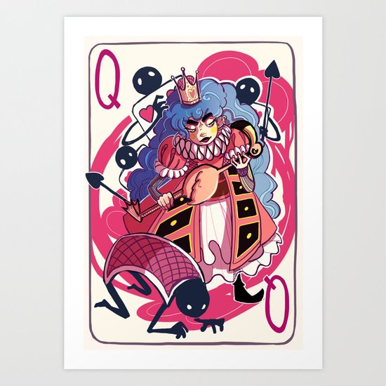 Queen of Hearts Art Print