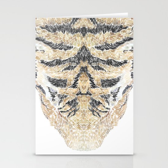 Tiger Head Stationery Cards