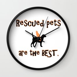 Rescued Pets are the Best Wall Clock