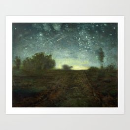 Starry Night by Jean-François Millet (ca. 1850–65) Art Print