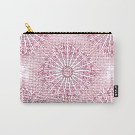 Dusky Pink Mandala Carry-All Pouch